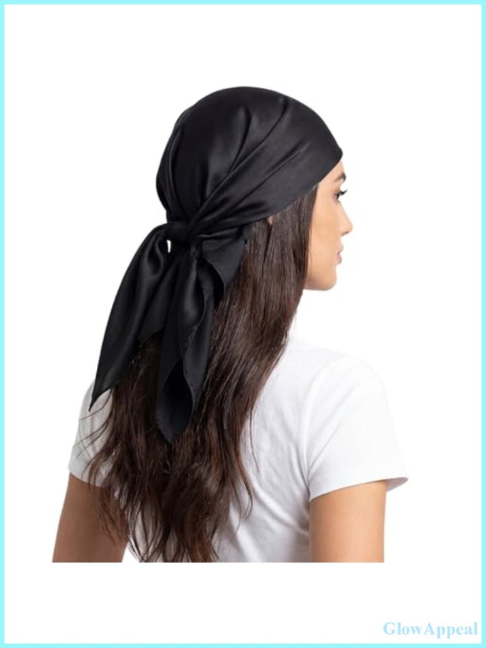 Satin Silk Scarf Head Hair Wrap Sleeping Night 27.5" Square